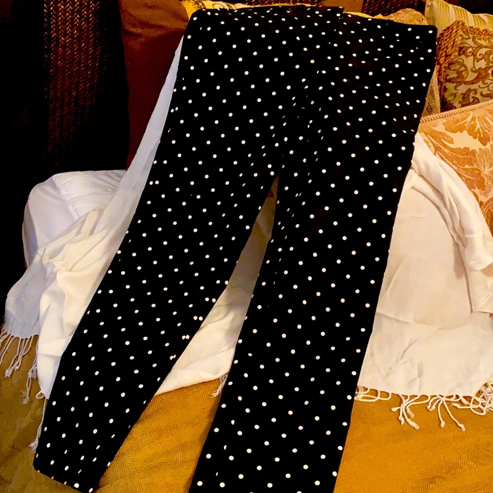 White House Black Market Polka Dot Pants  Size 2